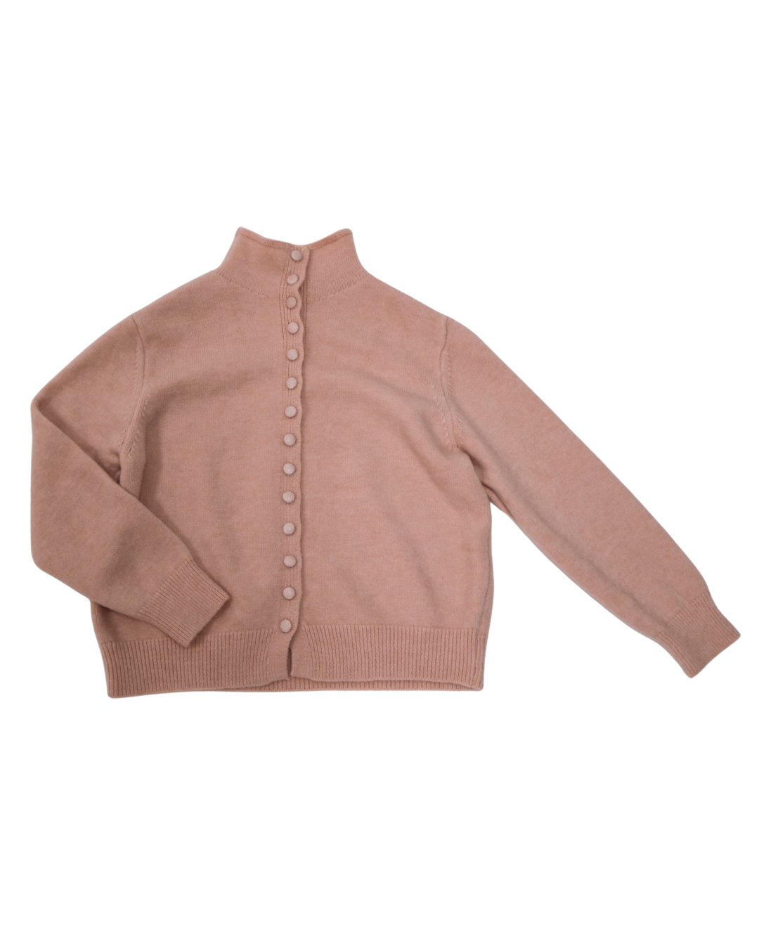 High collar cardigan