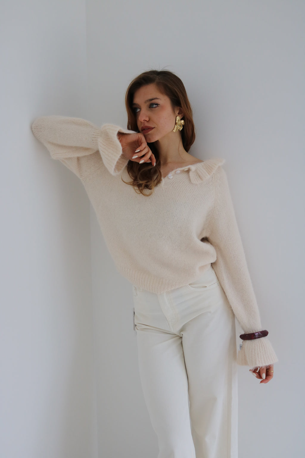 Baby pink cardigan