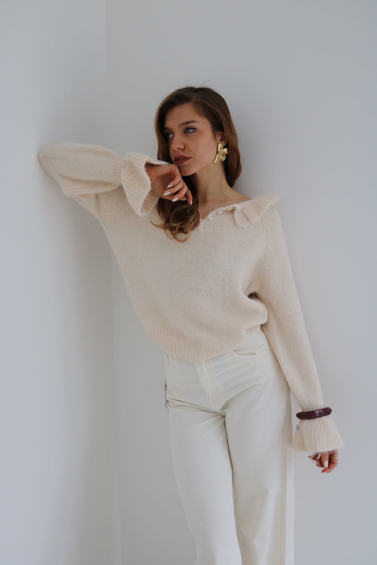 Baby pink cardigan